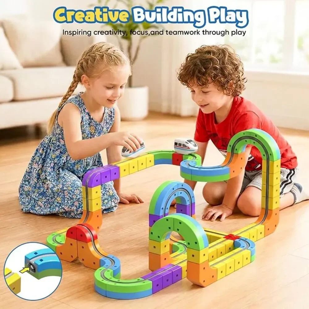 2 Pack 3D Flexible Train Race Track Set